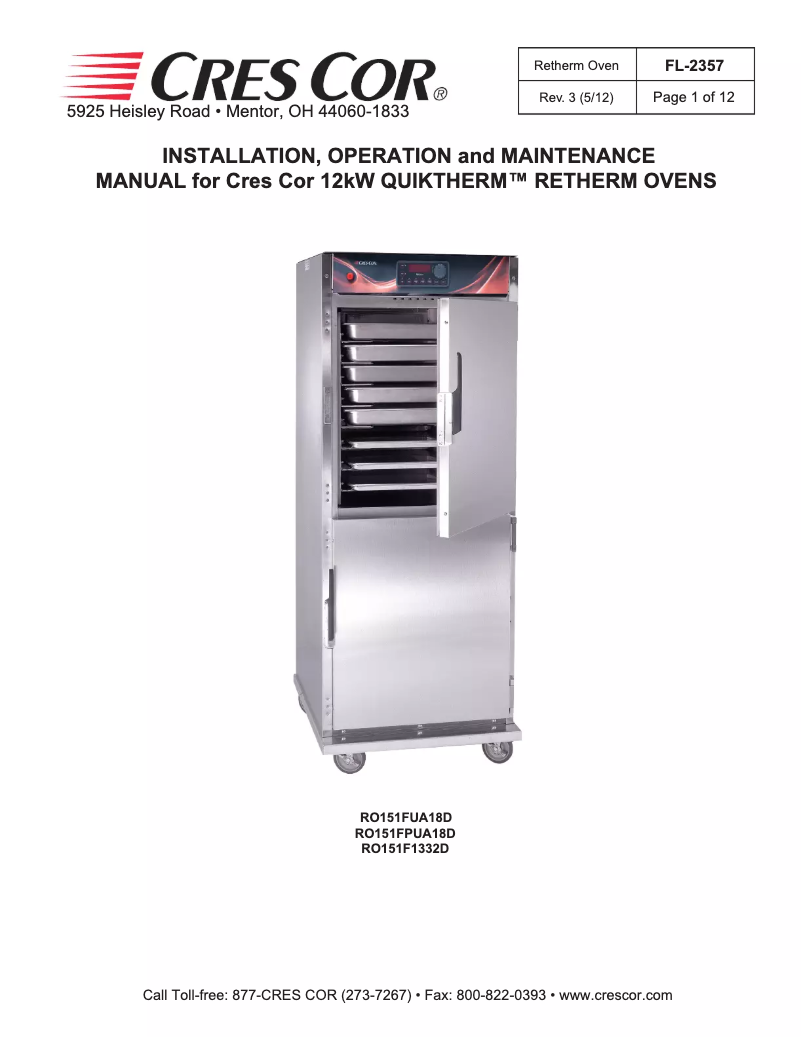 Imagen de la primera página del manual del dispositivo CO151HUA6DESTK