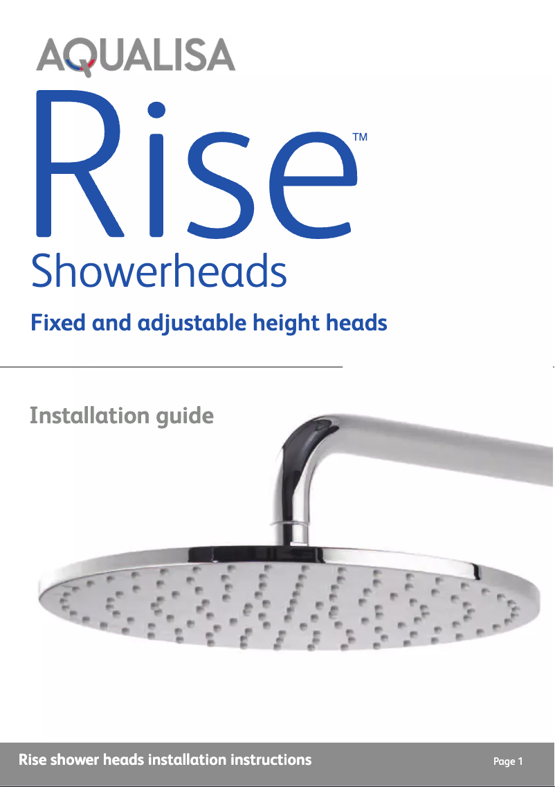 Imagen de la primera página del manual del dispositivo Rise