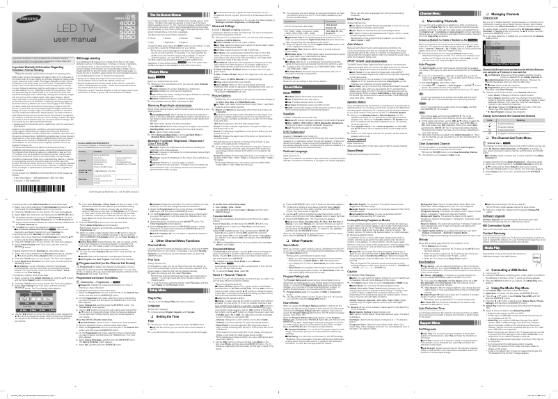 Imagen de la primera página del manual del dispositivo UN32F5000AF