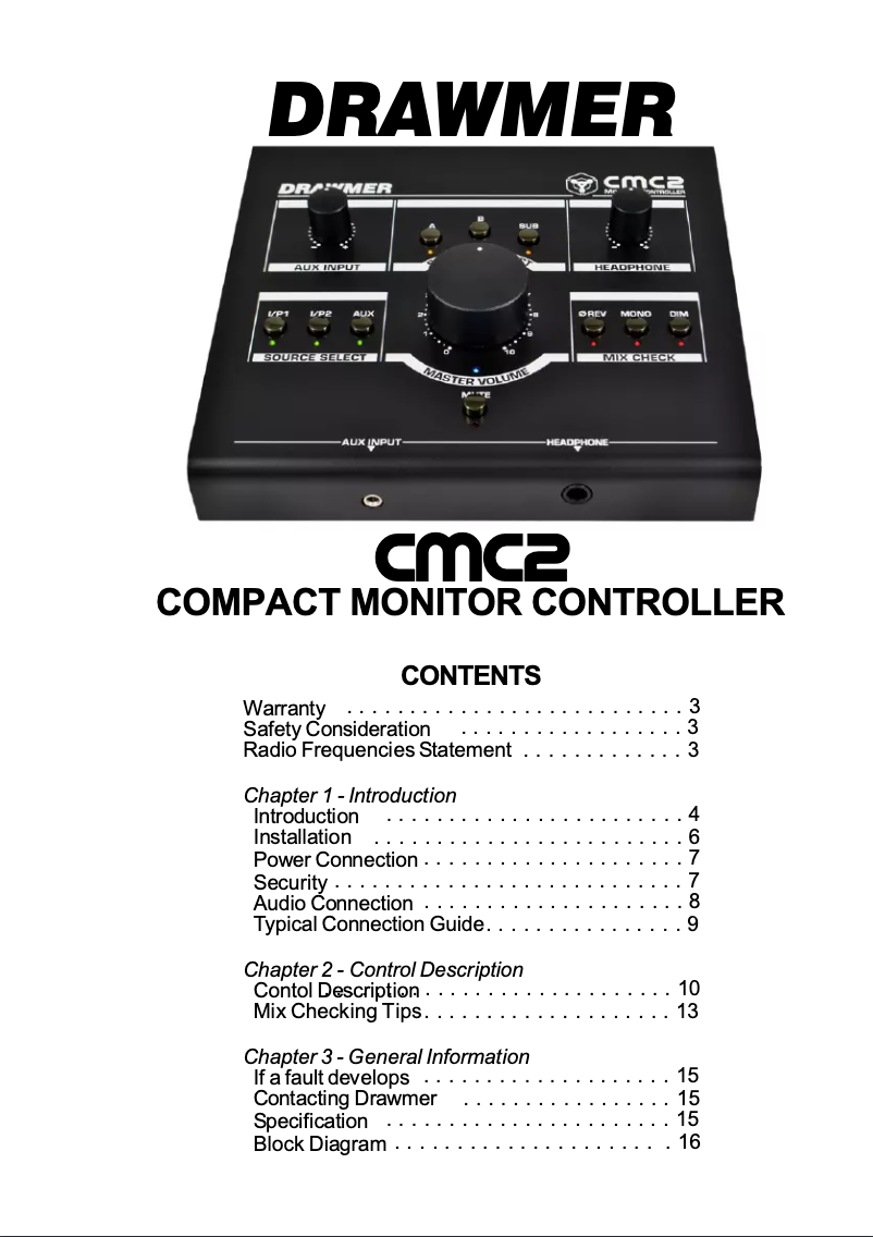 Imagen de la primera página del manual del dispositivo CMC2