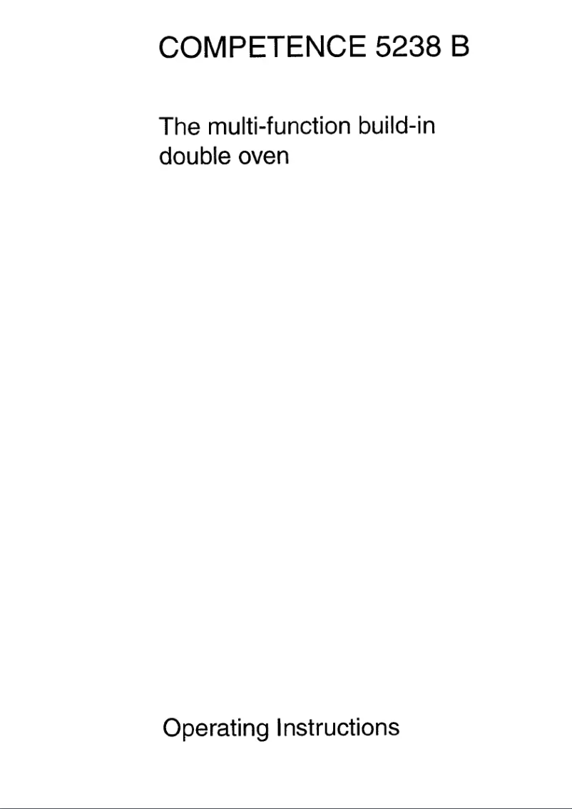 Imagen de la primera página del manual del dispositivo Competence 5238 B D