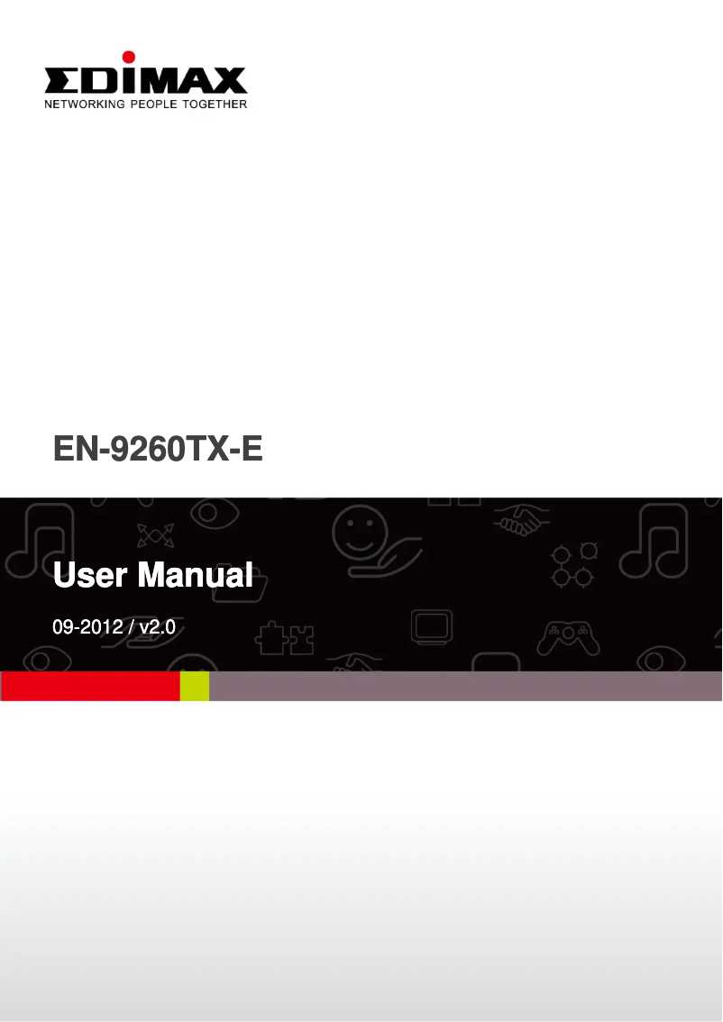 Página nº 1 - Manual de usuario Edimax EN-9260TX-E