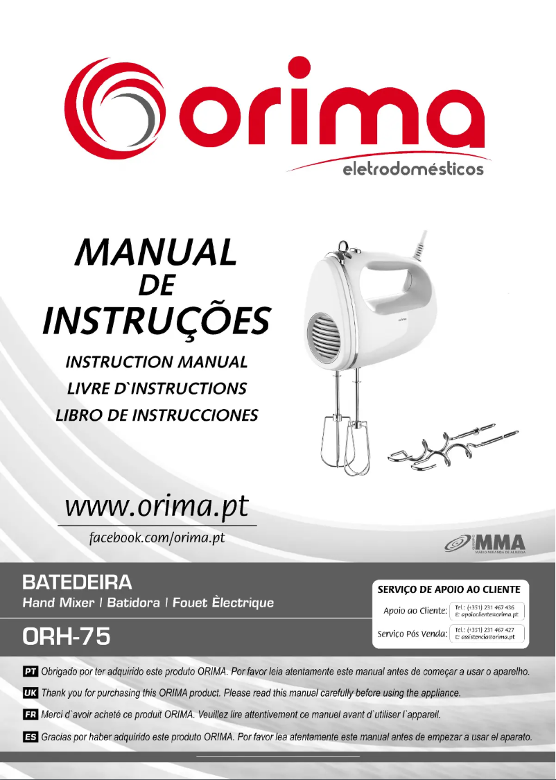 Página 1 del manual Manual de usuario Orima ORH-75