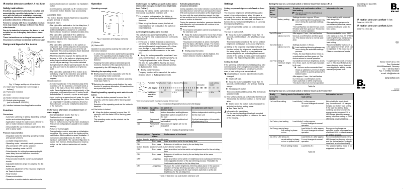 Página 1 del manual Instrucciones / montaje Berker 85341288