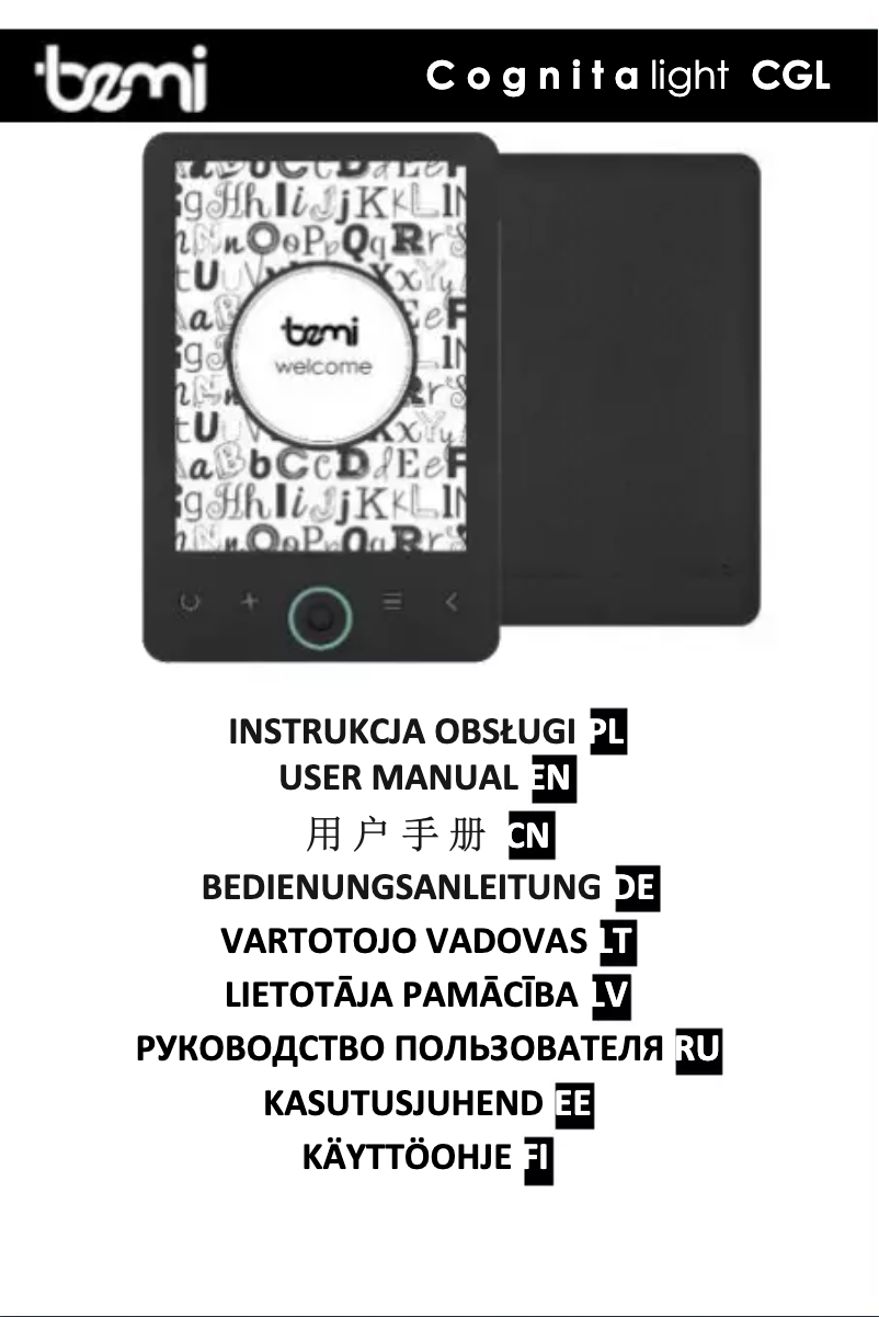 Página 1 del manual Manual de usuario BEMI Cognita Light CGL