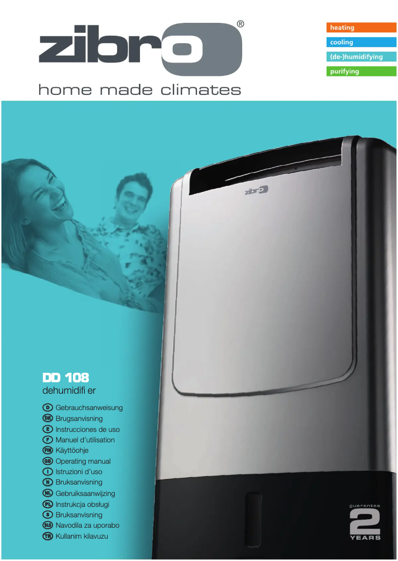 Imagen de la primera página del manual del dispositivo DD 108