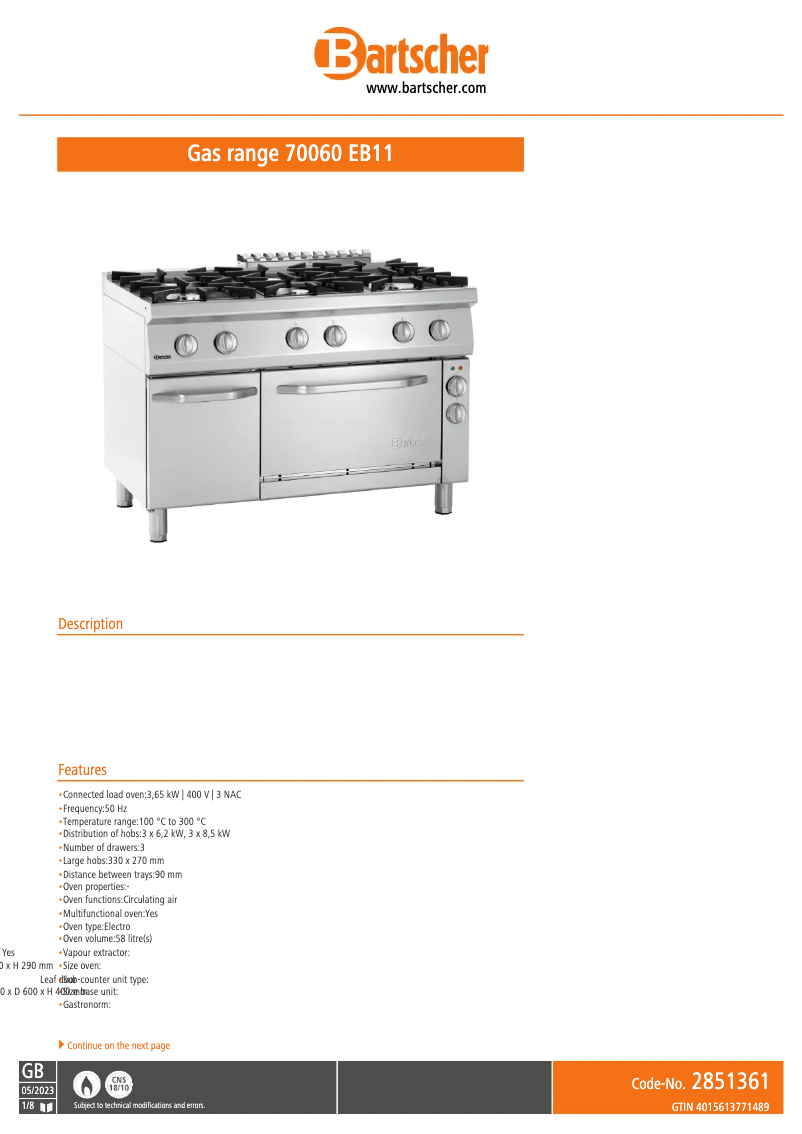 Imagen de la primera página del manual del dispositivo 2851361