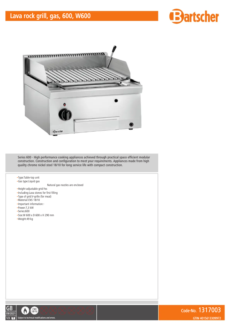 Imagen de la primera página del manual del dispositivo 1317003