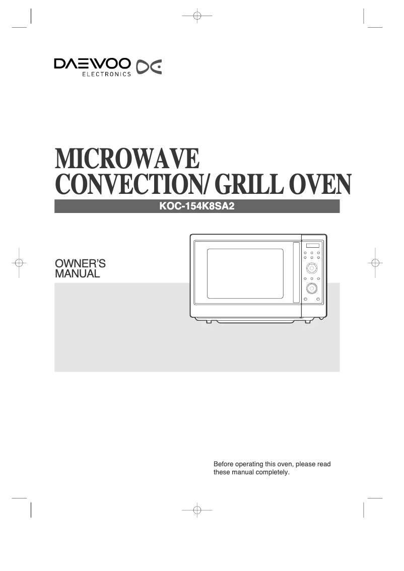 Página 1 del manual Manual de usuario Daewoo KOC154