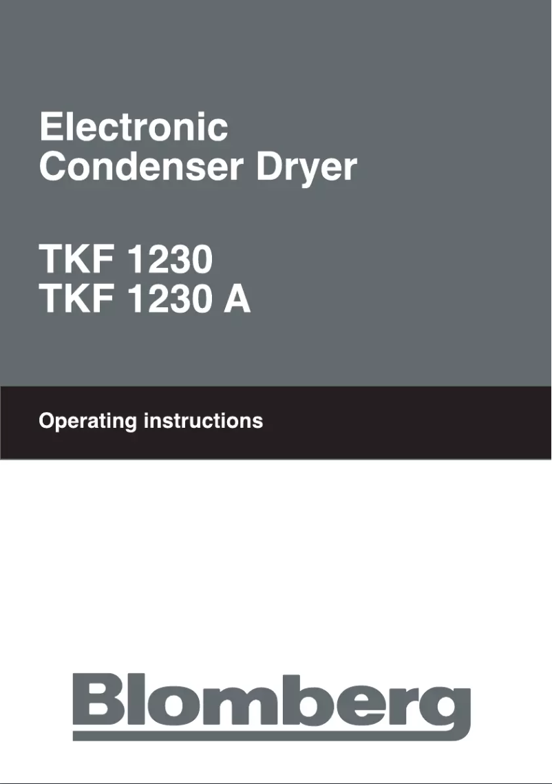 Imagen de la primera página del manual del dispositivo TKF 1230 A