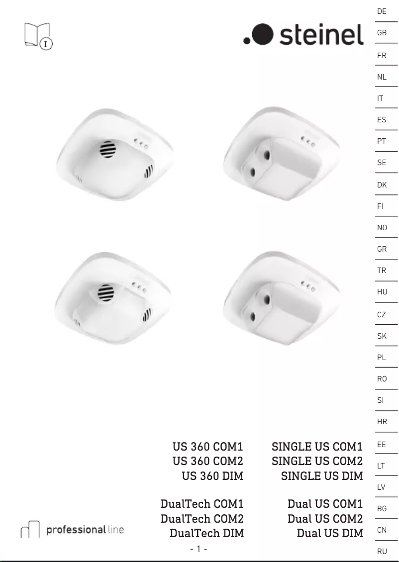 Página 1 del manual Manual de usuario Steinel DualTech COM1