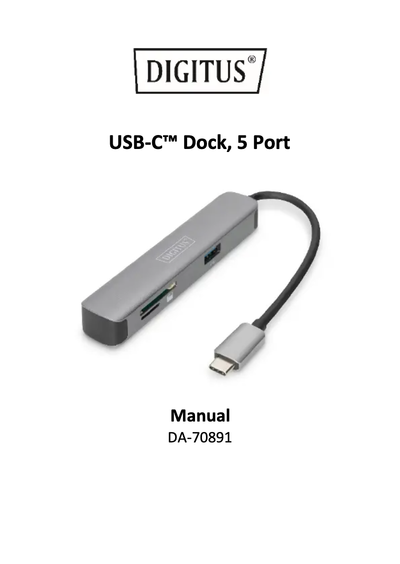Página 1 del manual Manual de usuario Digitus DA-70891