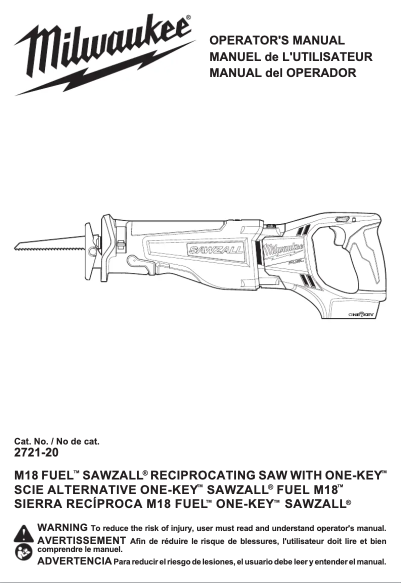 Imagen de la primera página del manual del dispositivo 2721-20