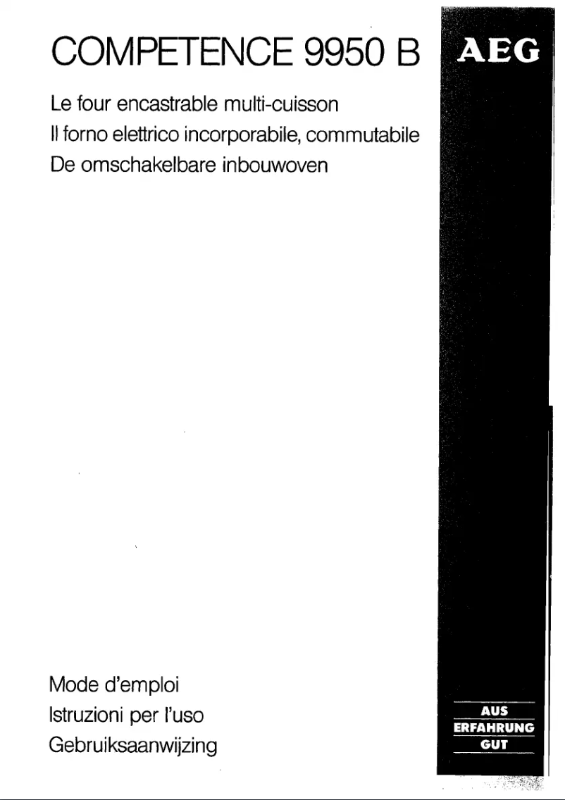 Imagen de la primera página del manual del dispositivo Competence 9950 B W3D