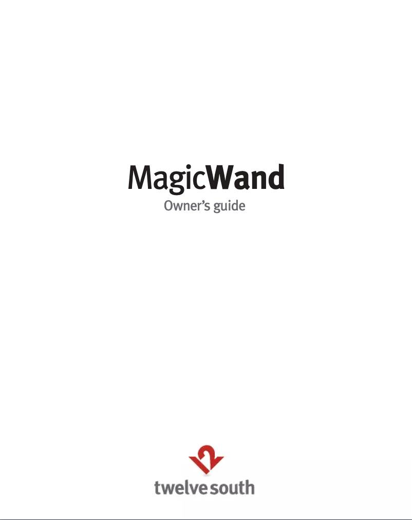 Imagen de la primera página del manual del dispositivo MagicWand