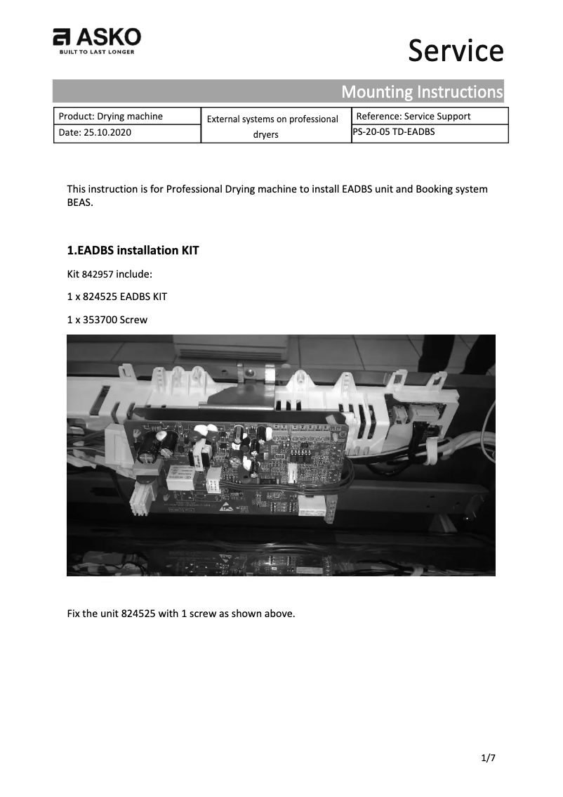 Imagen de la primera página del manual del dispositivo TDC1771HC.S