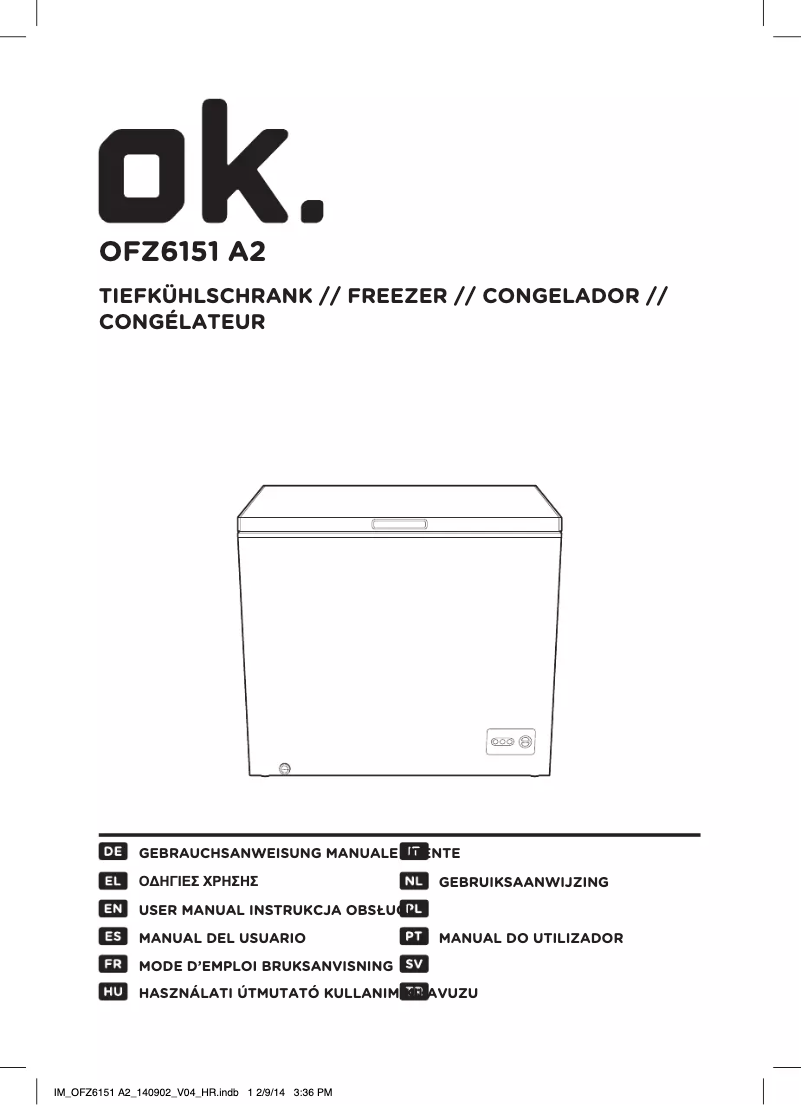 Página 1 del manual Manual de usuario OK OFZ6151 A2