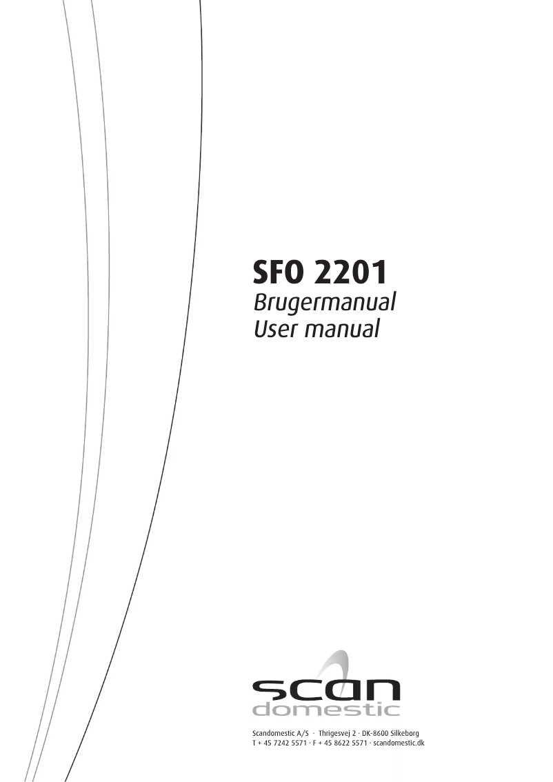 Página 1 del manual Manual de usuario Scandomestic SFO 2201