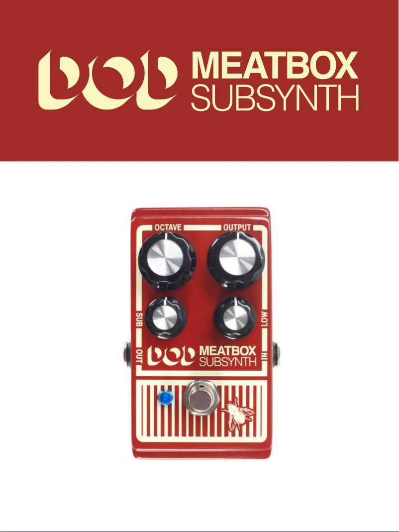 Página 1 del manual Manual de usuario DOD Meatbox SubSynth