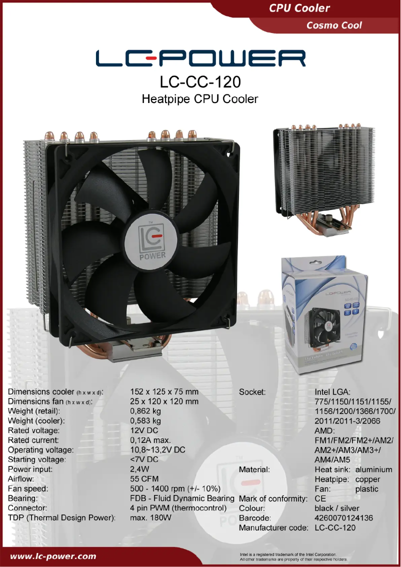 Página nº 1 - Manual de usuario LC-Power LC-CC-120