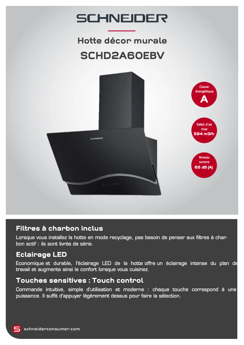 Imagen de la primera página del manual del dispositivo SCHD2A60EBV