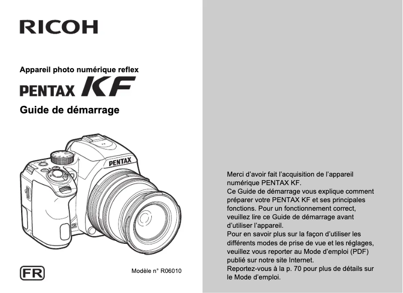 Página nº 1 - Manual de usuario Pentax KF