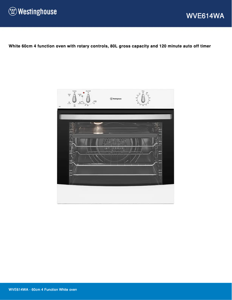 Imagen de la primera página del manual del dispositivo WVE614WA