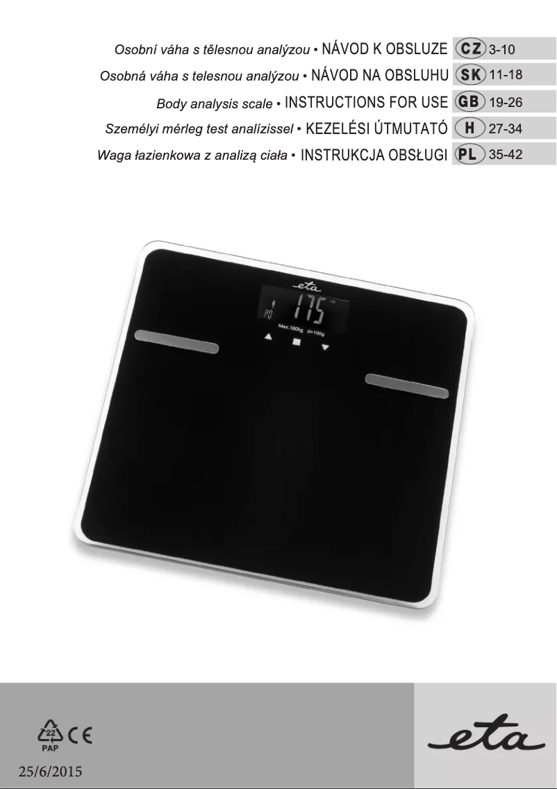 Imagen de la primera página del manual del dispositivo 4780 90000