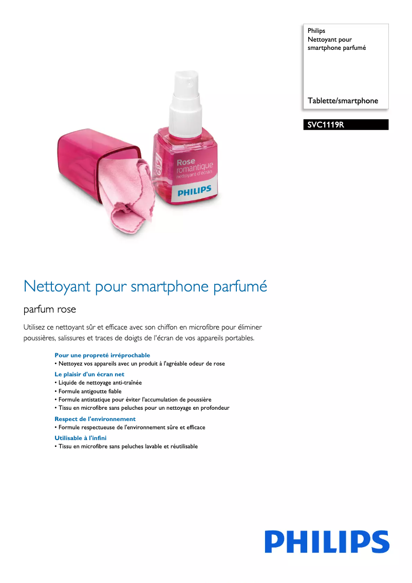 Imagen de la primera página del manual del dispositivo SVC1119R