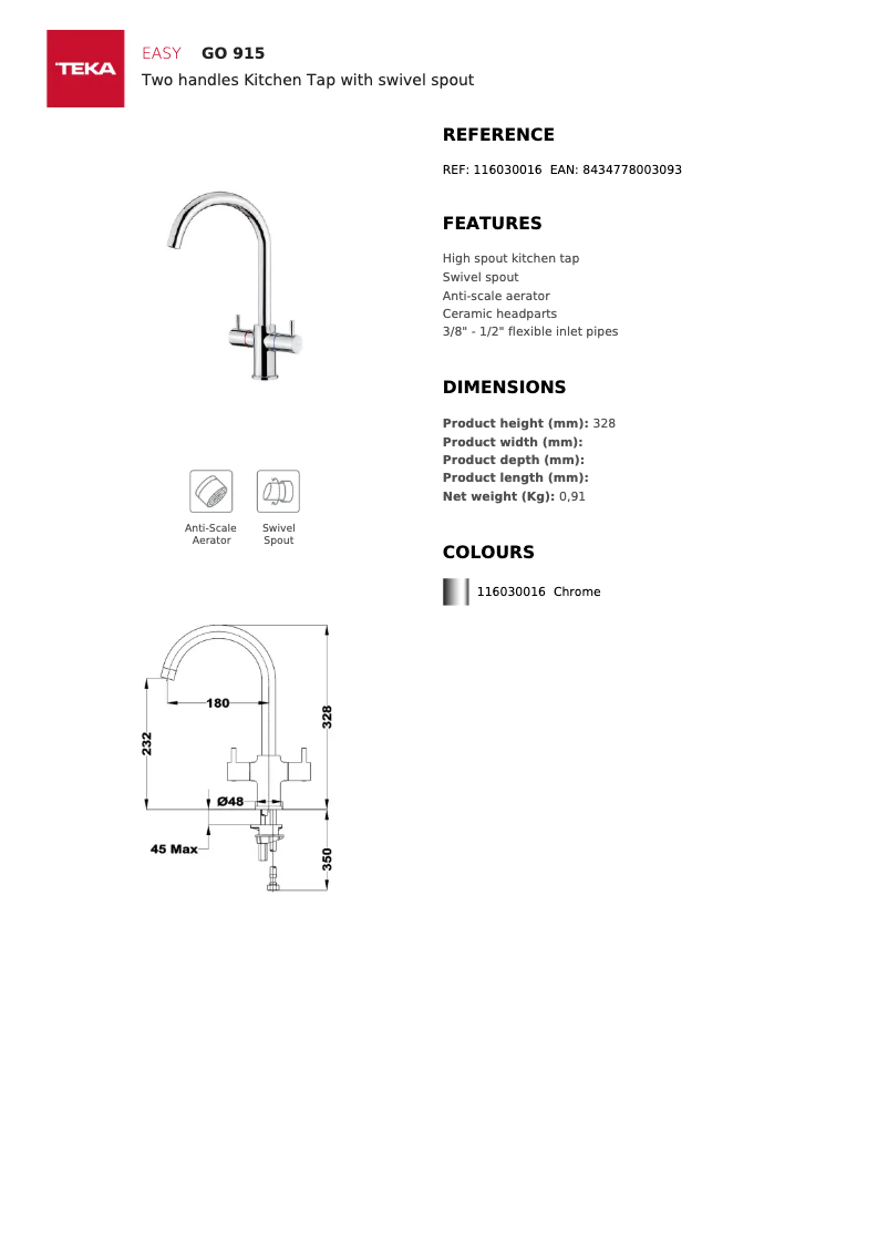 Imagen de la primera página del manual del dispositivo GO 915