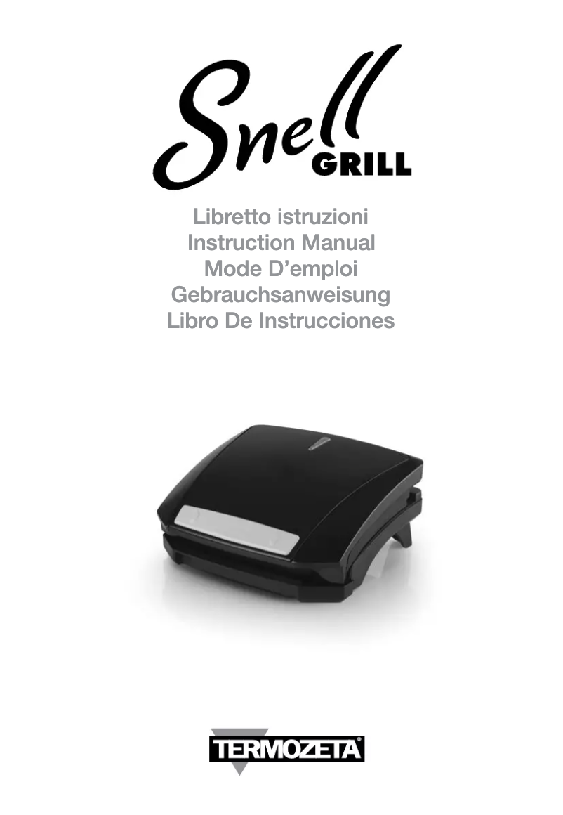 Página 1 del manual Manual de usuario Termozeta Snell Grill