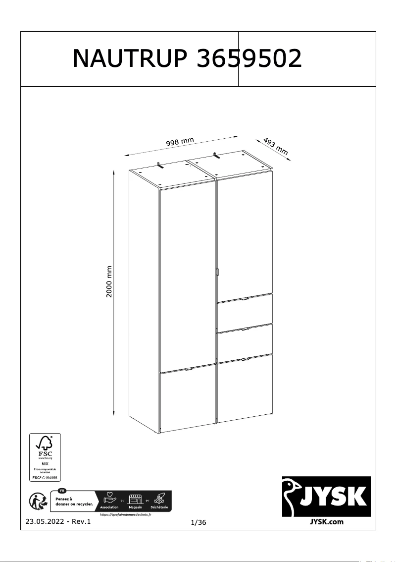 Imagen de la primera página del manual del dispositivo NAUTRUP 149x200