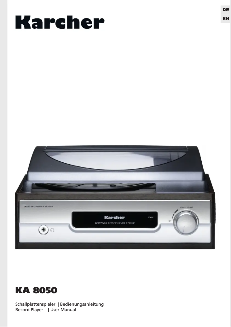 Página 1 del manual Manual de usuario Kärcher KA 8050