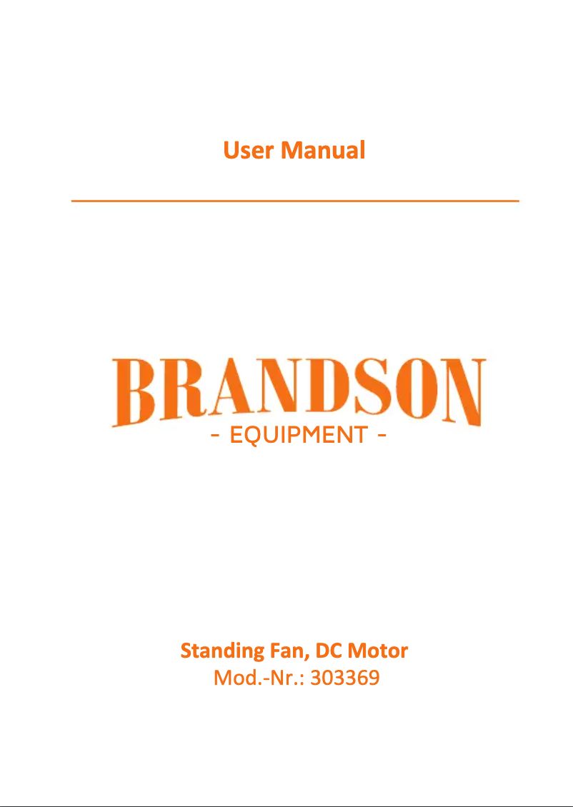 Página 1 del manual Manual de usuario Brandson 303369