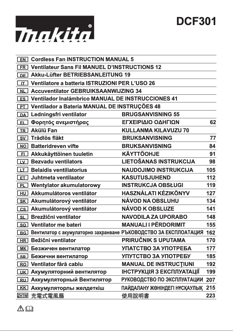 Página 1 del manual Manual de usuario Makita DCF301Z