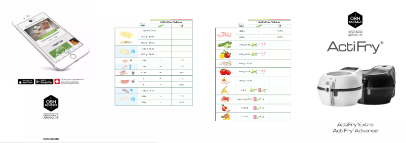 Página nº 1 - Manual de usuario OBH Nordica ActiFry Advance