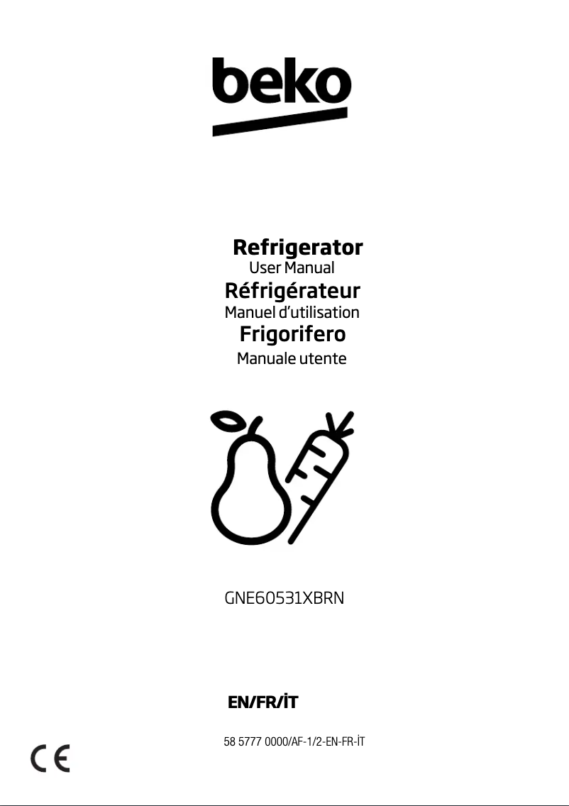 Imagen de la primera página del manual del dispositivo GNE60531XBRN