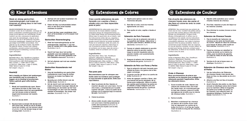 Página nº 1 - Manual de usuario Jumbo Fab Hair