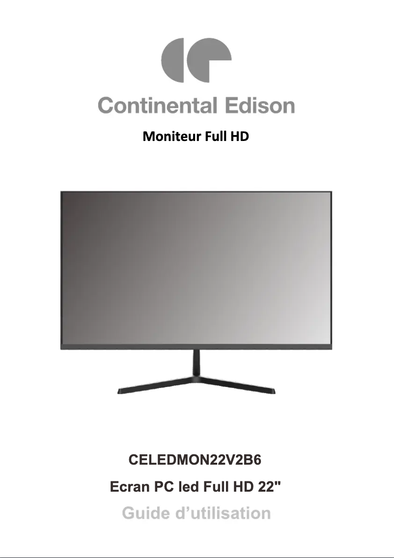 Imagen de la primera página del manual del dispositivo CELEDMON22V2B6