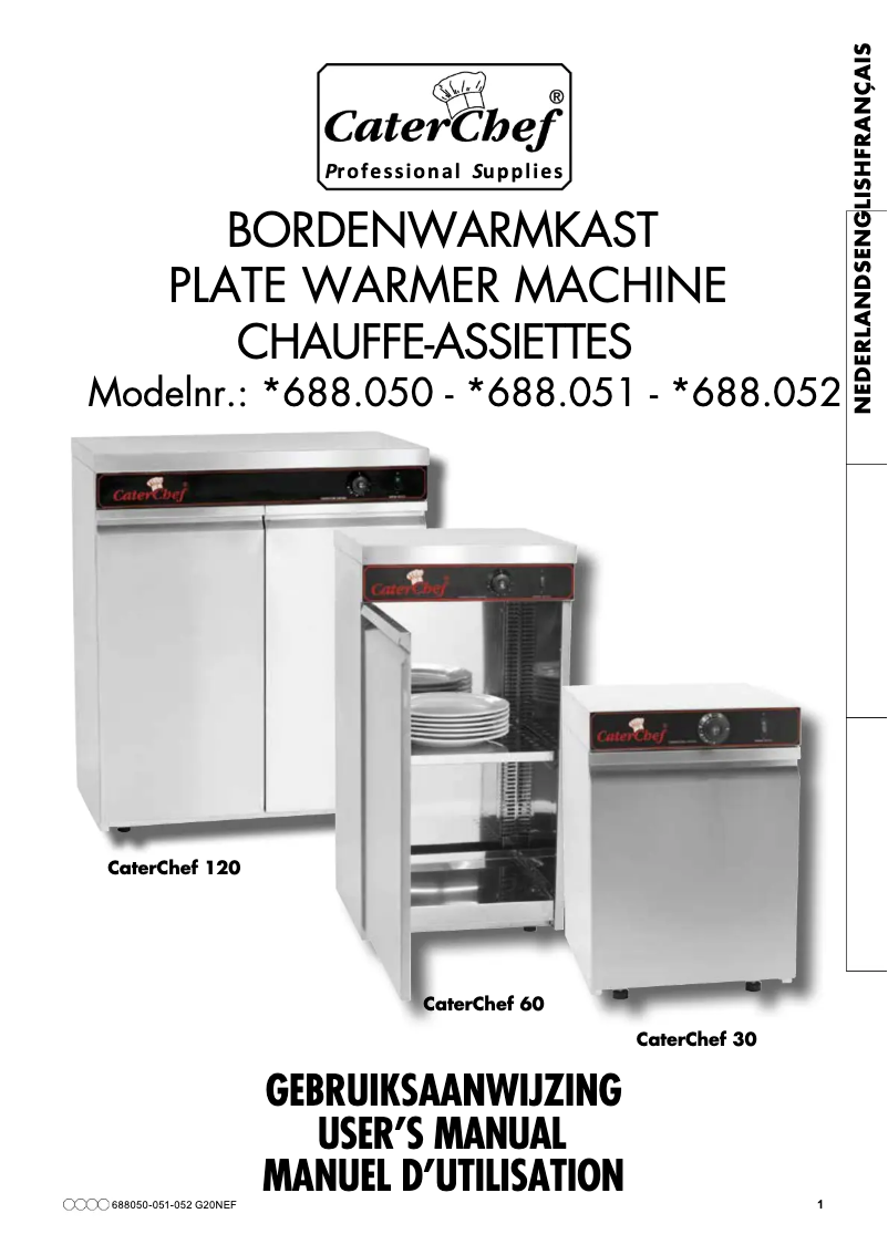 Página 1 del manual Manual de usuario CaterChef 688.050