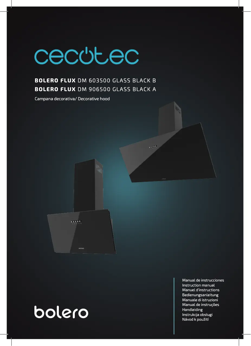 Imagen de la primera página del manual del dispositivo Bolero Flux DM 906500
