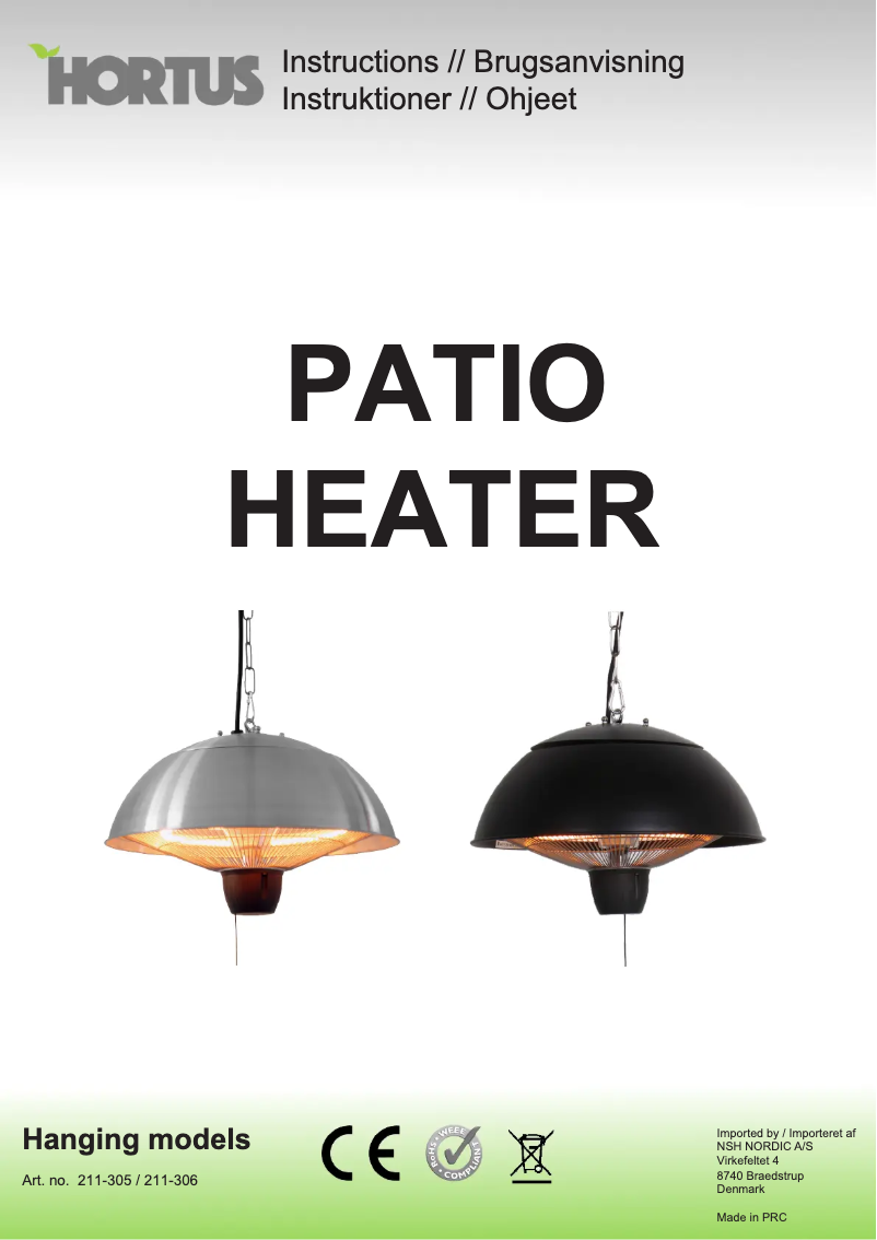 Imagen de la primera página del manual del dispositivo 211-305