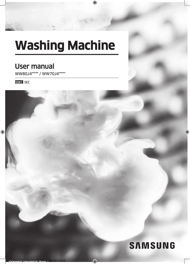 Imagen de la primera página del manual del dispositivo WW70J4213IW