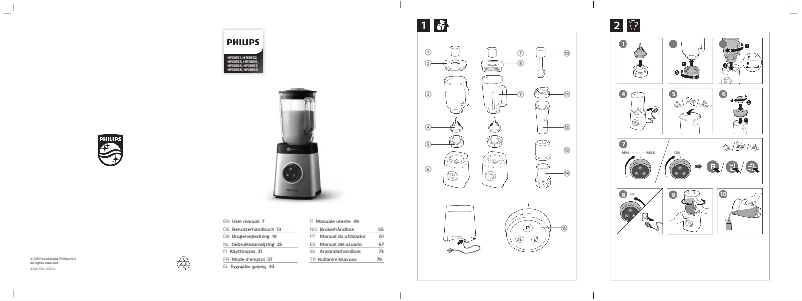 Imagen de la primera página del manual del dispositivo Avance Collection HR3657