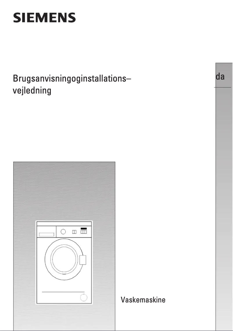 Página 1 del manual Manual de usuario Siemens WM12A260SK