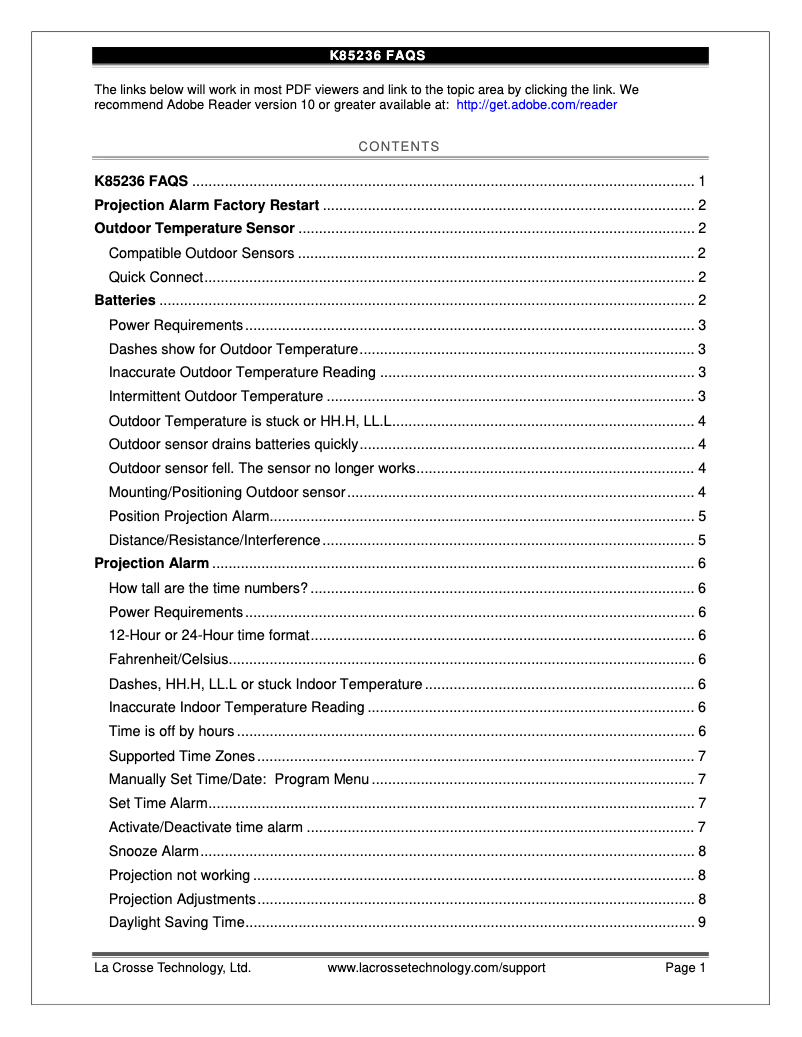 Imagen de la primera página del manual del dispositivo K86326