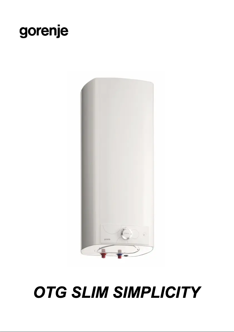 Página 1 del manual Manual de usuario Gorenje OTG80SLSIMB