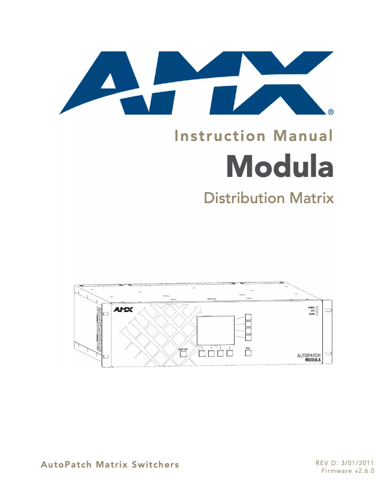 Imagen de la primera página del manual del dispositivo AVS-MD-2424-007