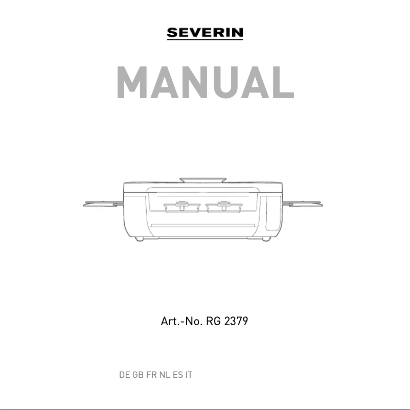 Página 1 del manual Manual de usuario Severin RG 2350