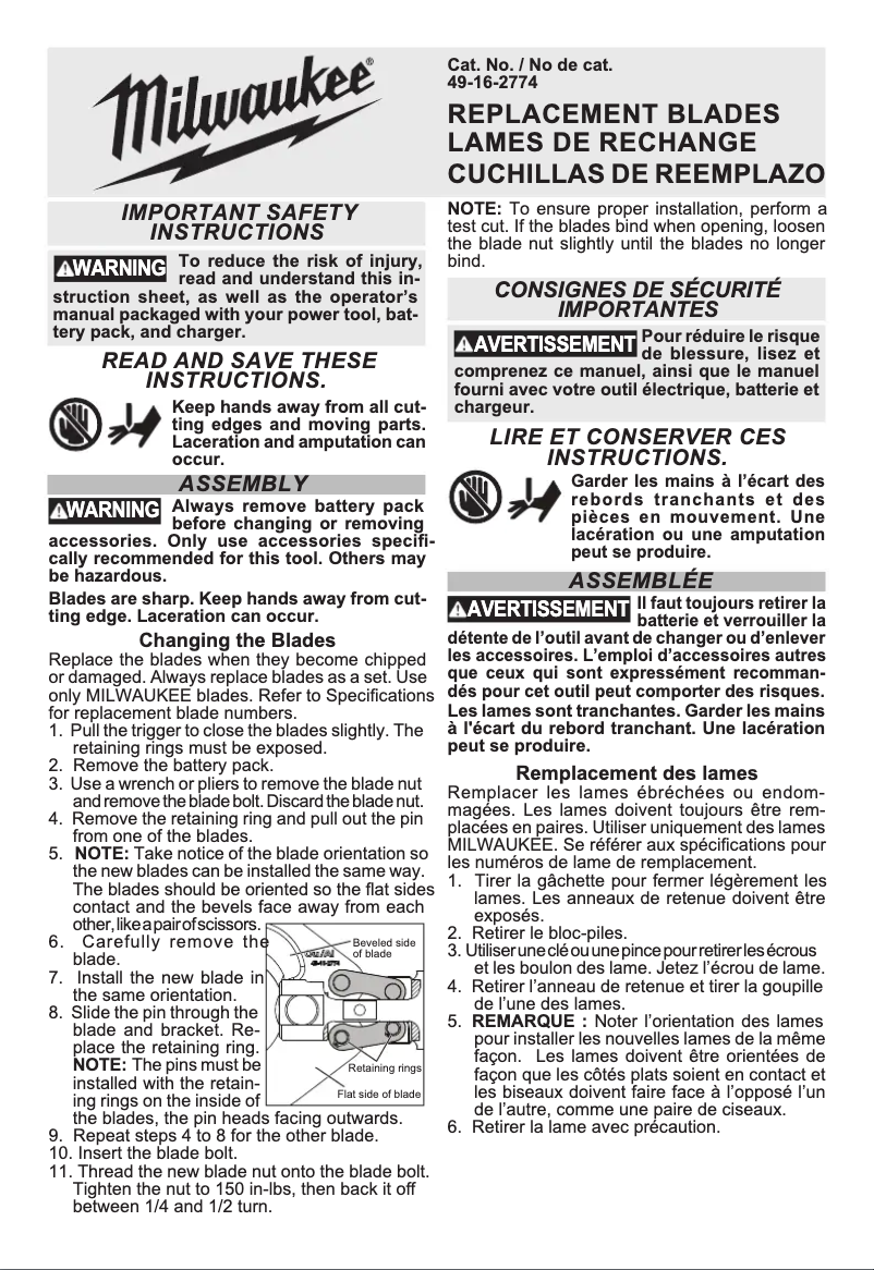 Imagen de la primera página del manual del dispositivo 49-16-2774